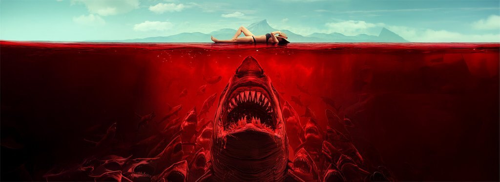Movie poster Shark Evil