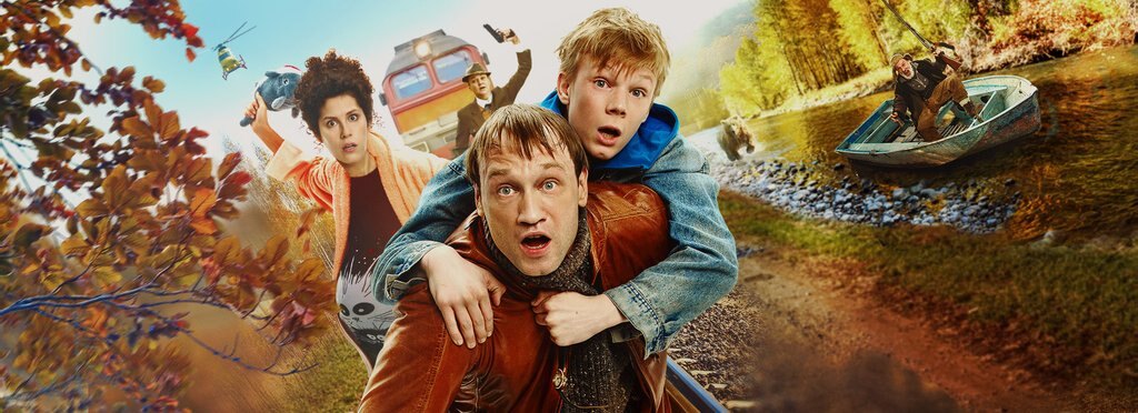 Постер фильма Папаша в бегах